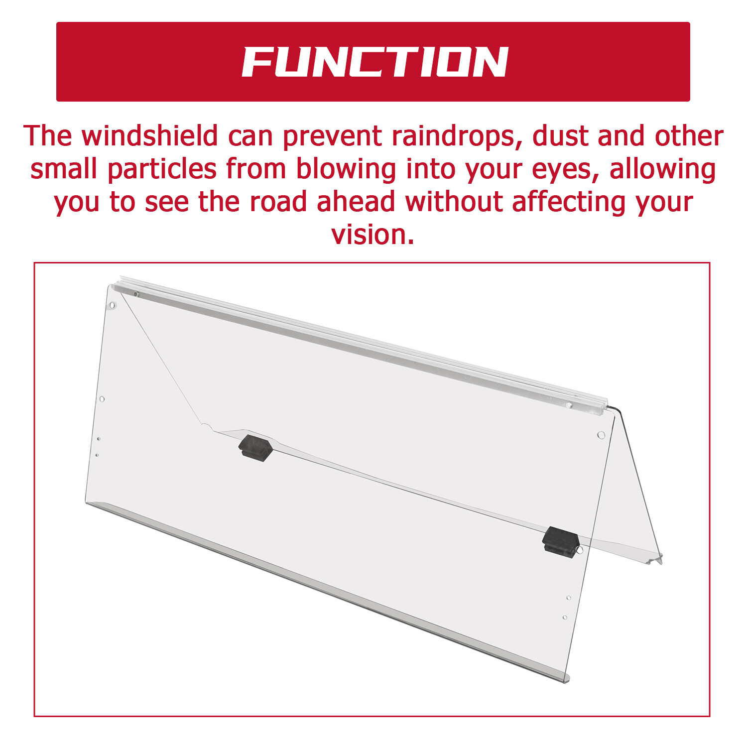 Front Clear Windshield Folding For 2007+ Yamaha G29 Drive Golf Electric Cart