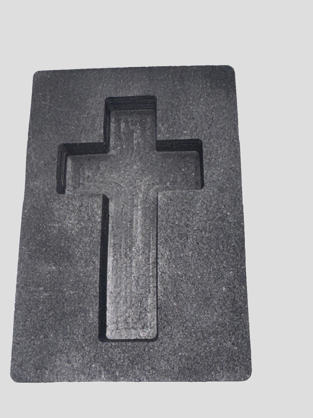 10 oz Religious Cross Graphite Gold Ingot Mold for Gold & Silver Casting