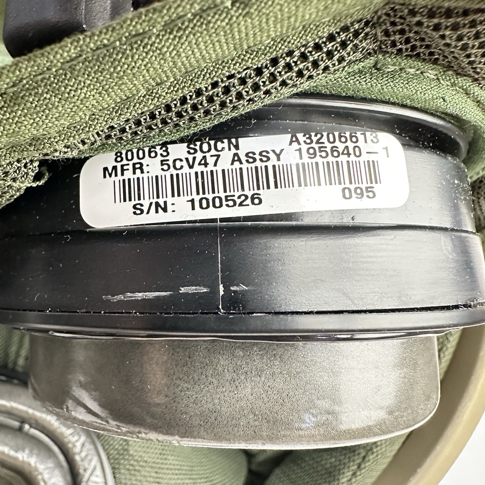 Large ArmorSource AS770 CVC Military Combat Vehicle Crewman Helmet W/ Comms Nice