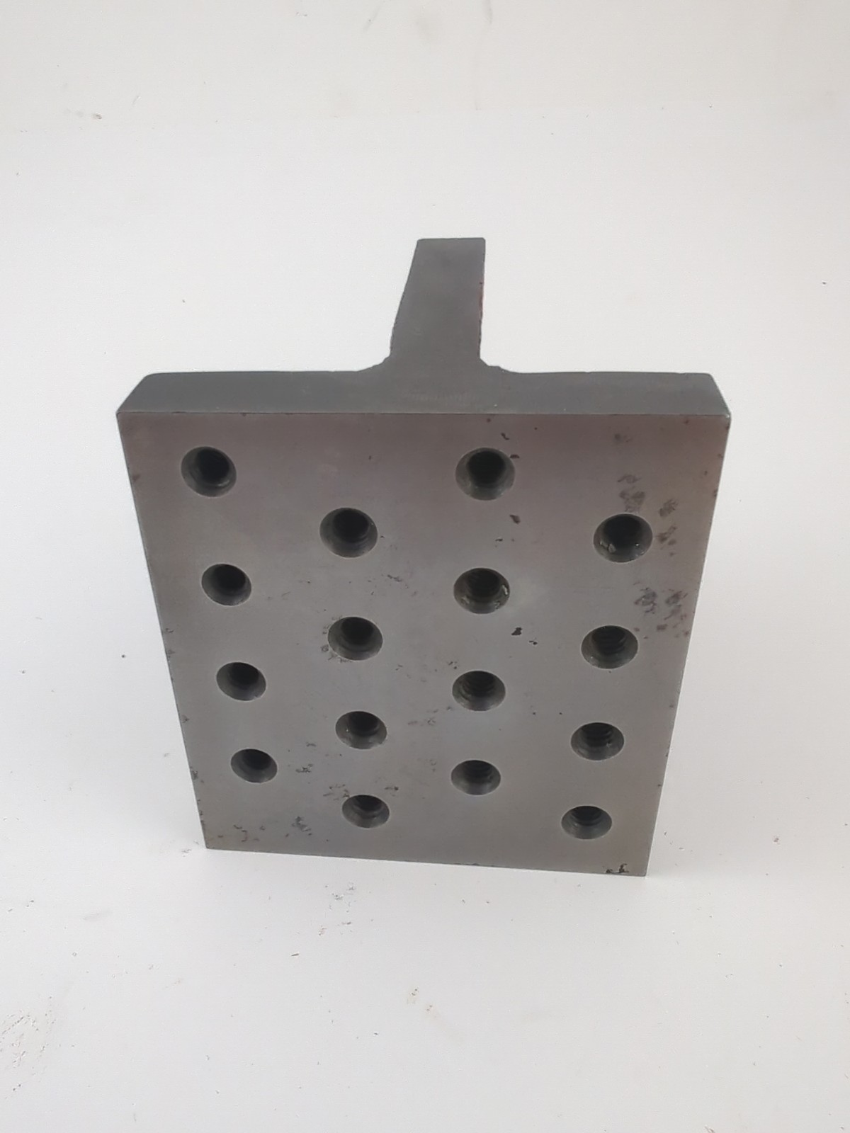 3" X 3 1/2" MACHINIST ANGLE PLATE W/ 1/4-20 HOLES PRECISION GROUND JIG FIXTURE