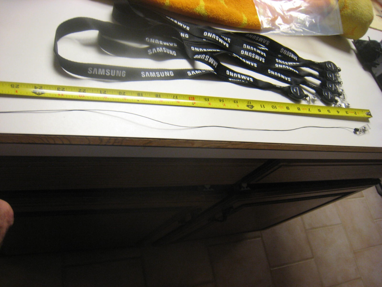 6 Samsung Lanyard Black Retractable Badge Card key Reel Id Card Badges ZONUS 28"