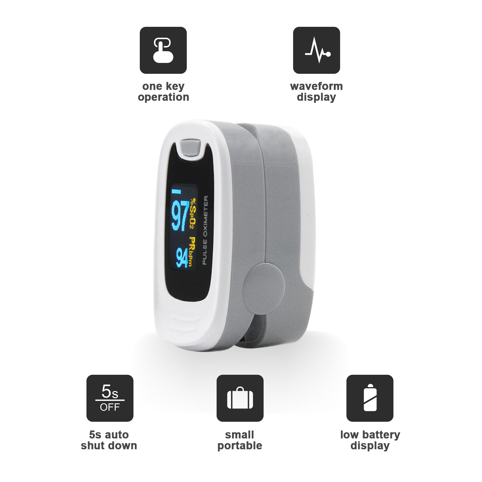 Mint in box Fingertip Pulse Oximeter SPO2 oxygen monitor Medical Grade CE FDA
