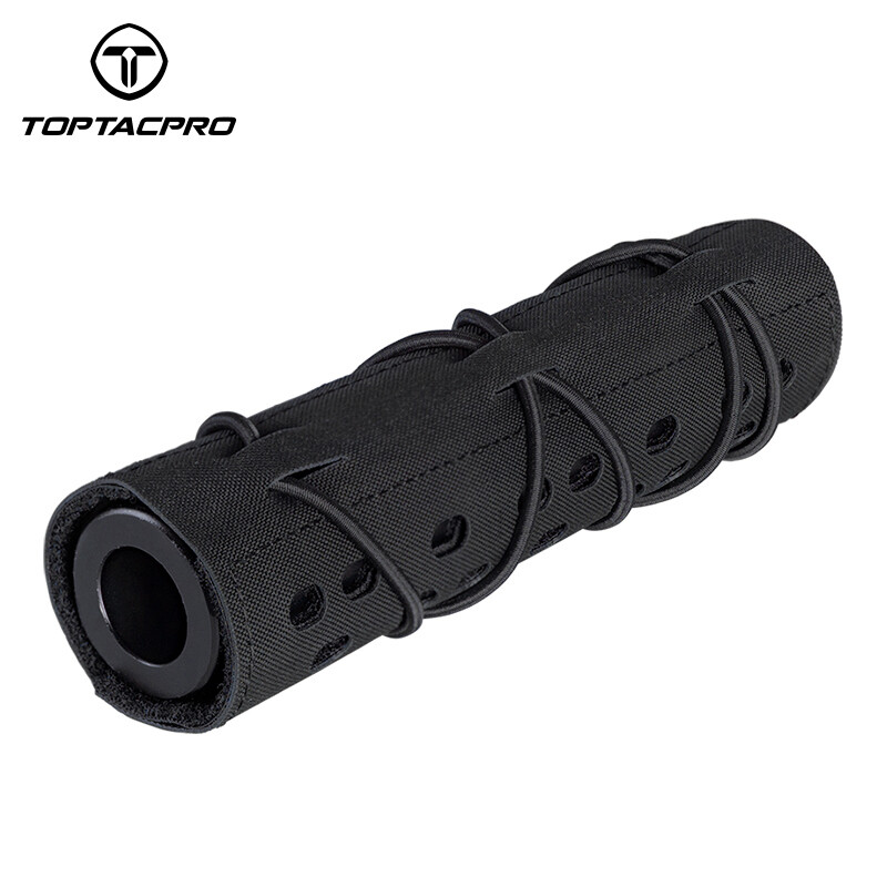 TOPTACPRO Tactical Suppressor Cover 7'' Laser Cut Muffler Protect Sleeve Airsoft