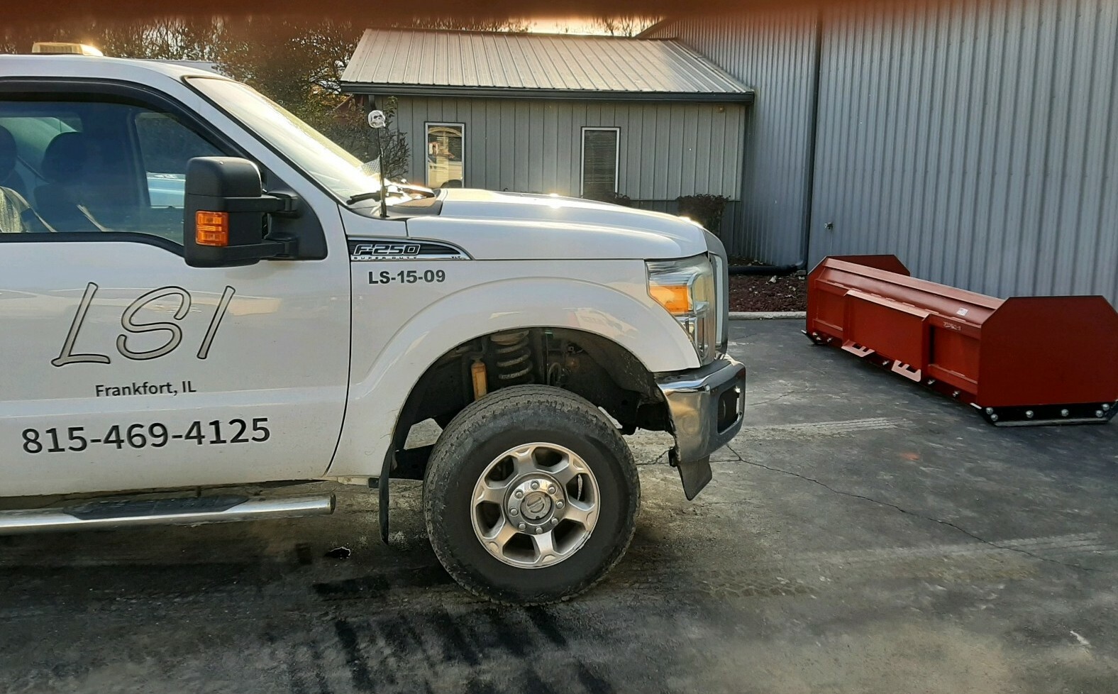 8' Bobcat 30" Snow Pusher Box Skid steer Commercial Plow Box CAT Case Protech