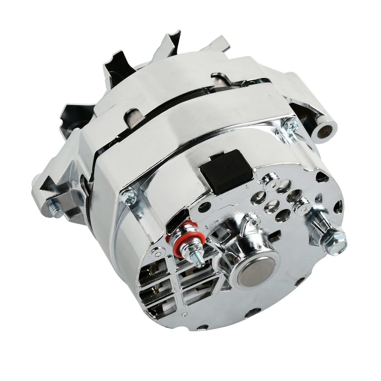 150 Amp 1 or 3 Wire Alternator Chrome Aluminum 37293 For GM Chevy 10SI/10DN/12SI