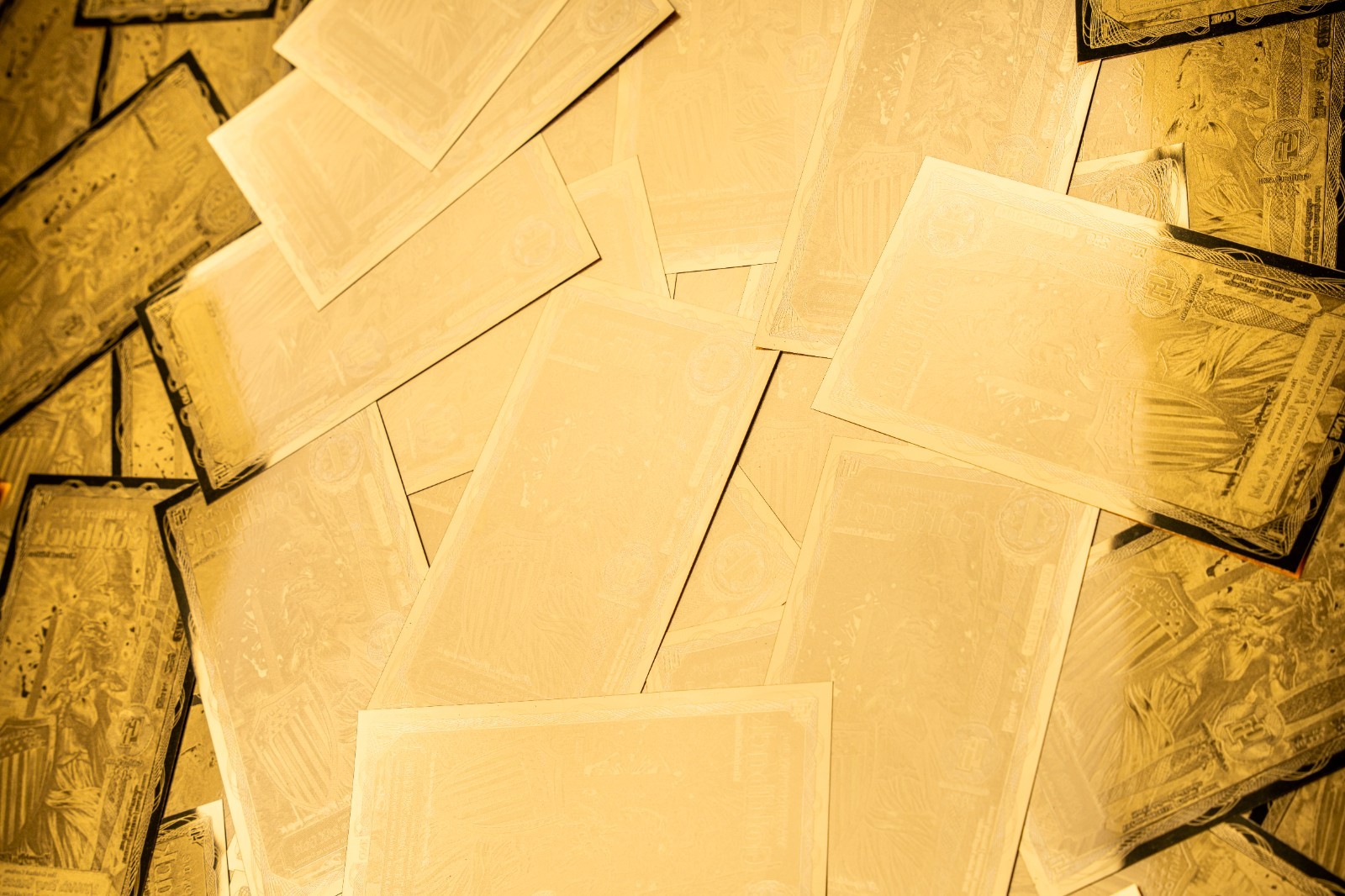 10X 1 WASHINGTON DC Goldback Aurum Gold Foil Note 1/1000 oz 24kt .999 Fine GOLD