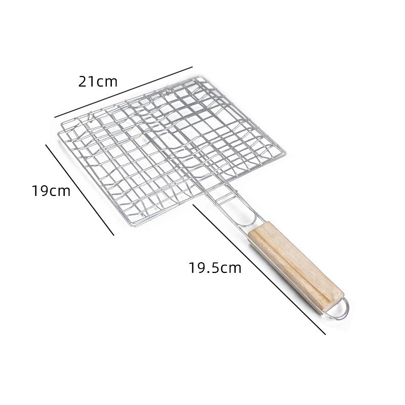 Fish Grill Basket Fish Basket for Grilling Easy Flip Stainless Steel BBQ USA