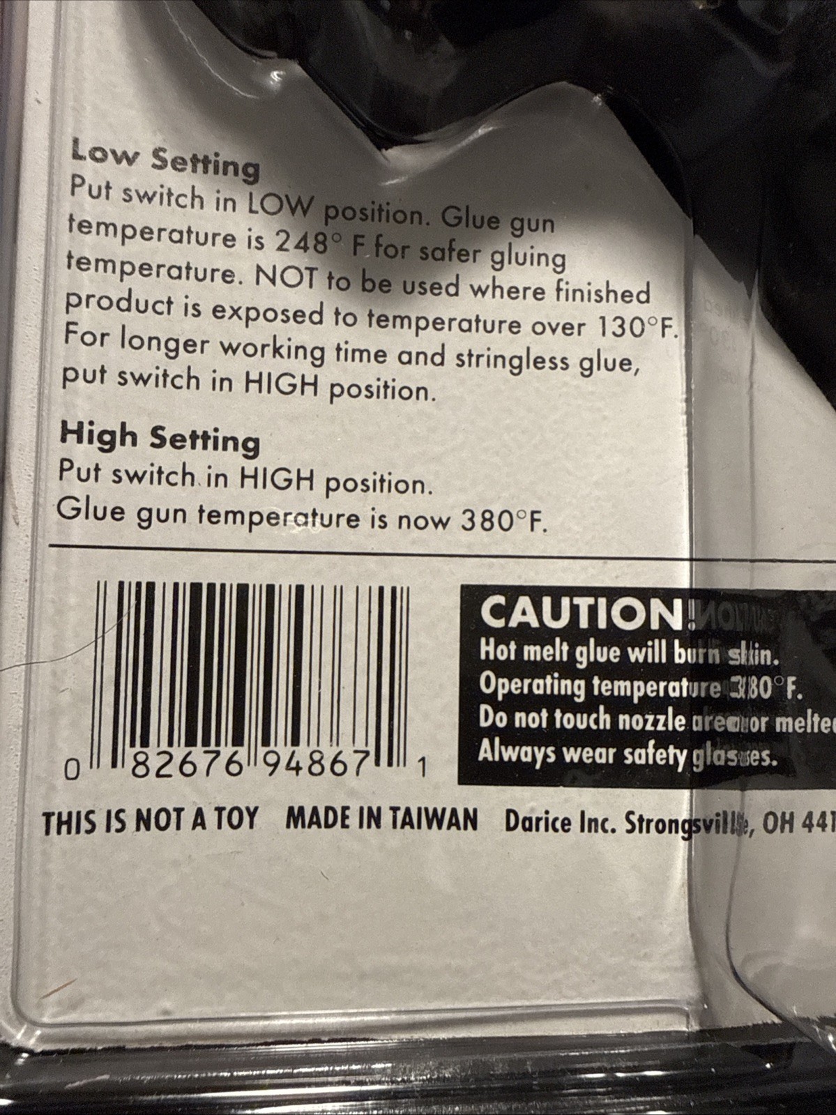 Large Dual Temp Crafting Glue Gun Uses 7/16” Glue Sticks Drip Free Nozzle