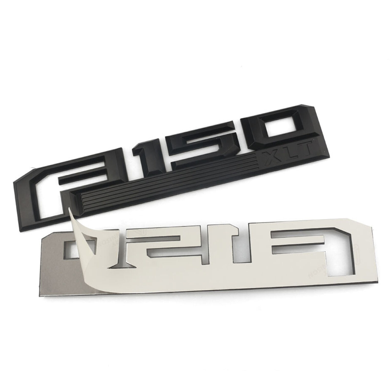 2PCS Fender Side Emblem Fit For F150 XLT Emblem Matte Black 15-20 Truck Badge US