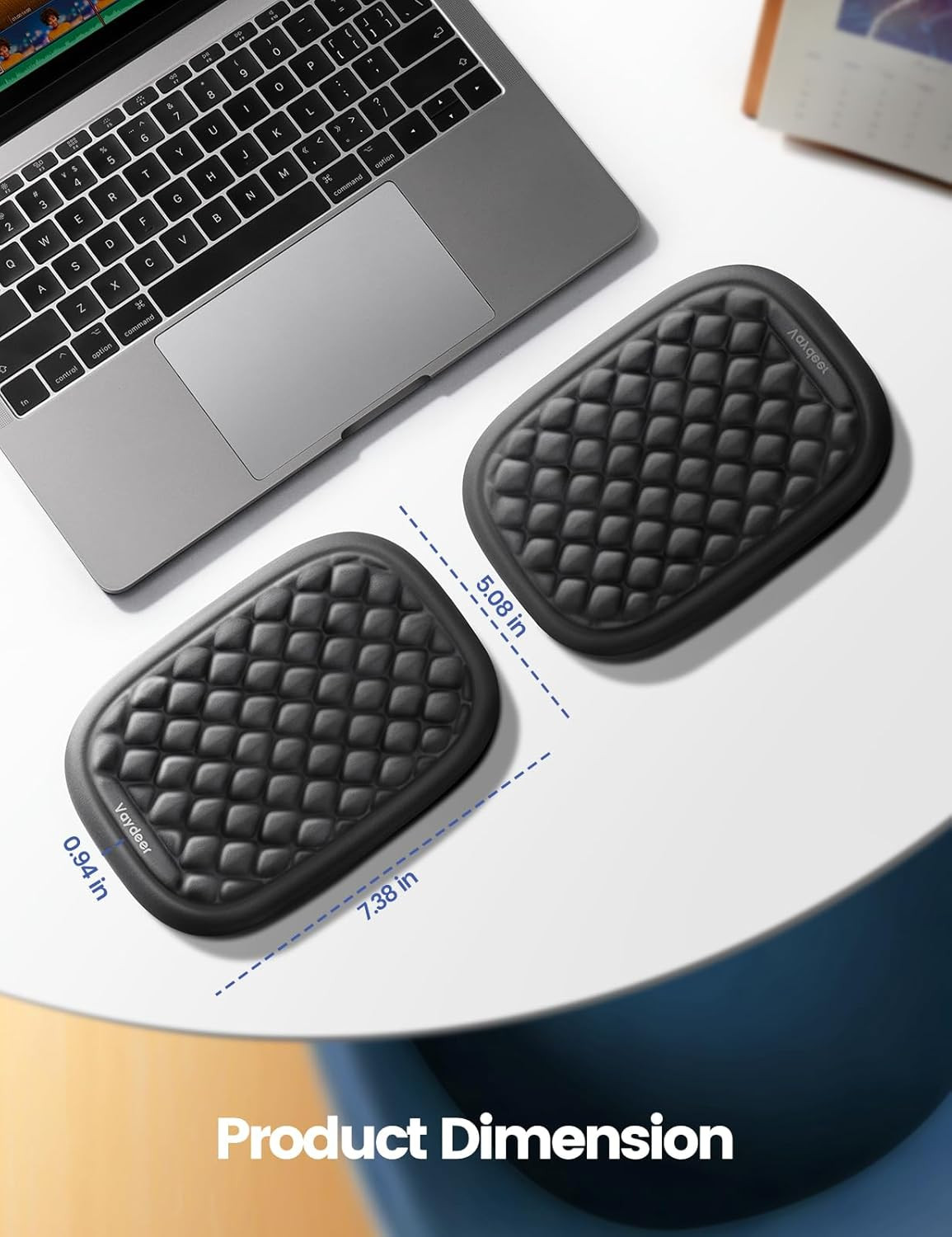【Upgraded Larger and Thicker】 Elbow Rest Pad 1pc, Desk Wrist Rest Memory Foam Ar