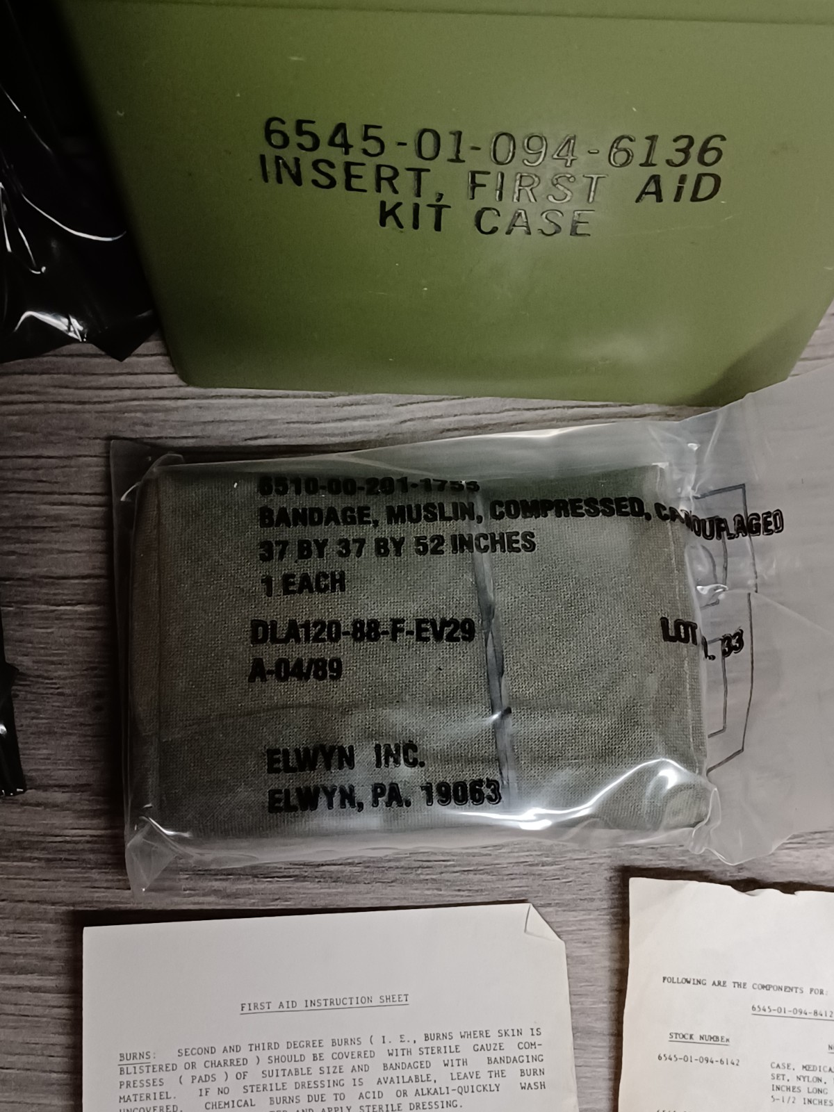 Vintage Military First Aid Kit