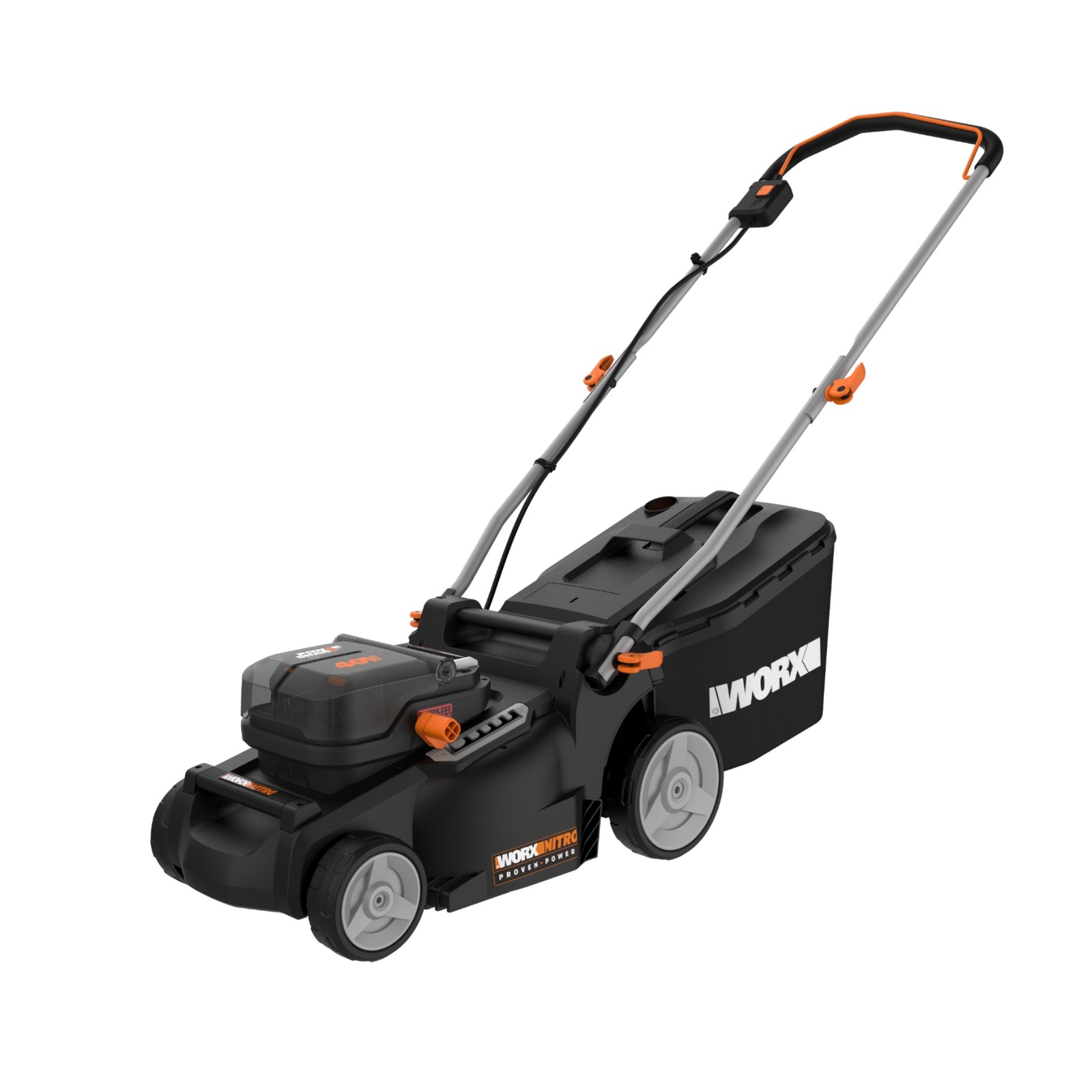 Worx Nitro 40V 16" Cordless Push Lawn Mower with Brushless Motor (WG737-AN)