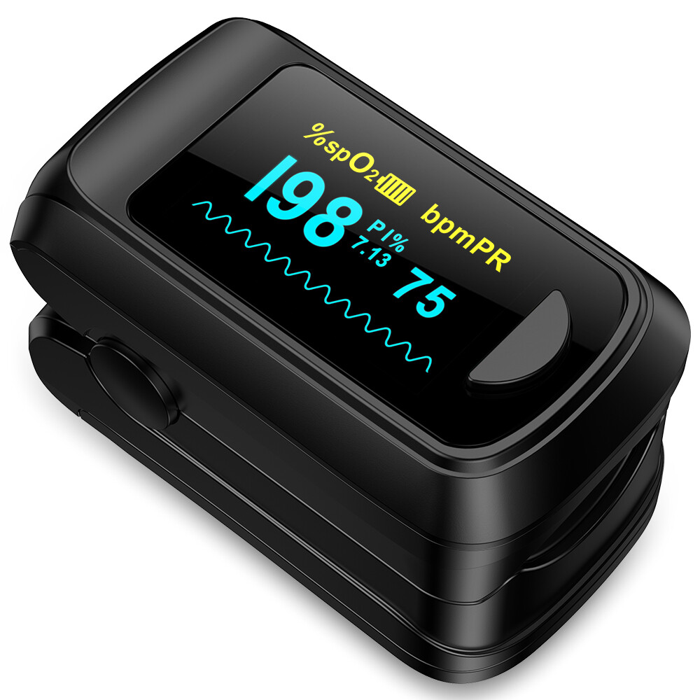 Fingertip Pulse Oximeter Finger Blood Oxygen Monitor Spo2 Reading Oxygen Meter