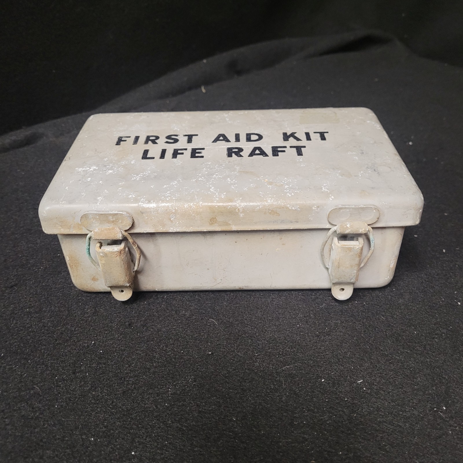 Surplus Military Aluminum Life Raft First Aid Kit Box, Navy, USAF, Aircraft