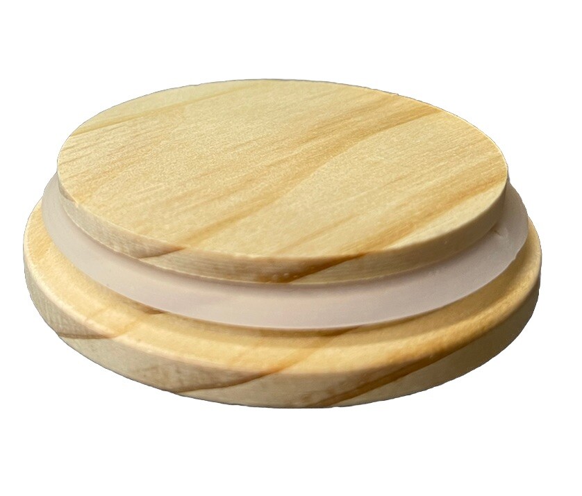 8oz Green Glass Jar With Wooden Lid Candle Making