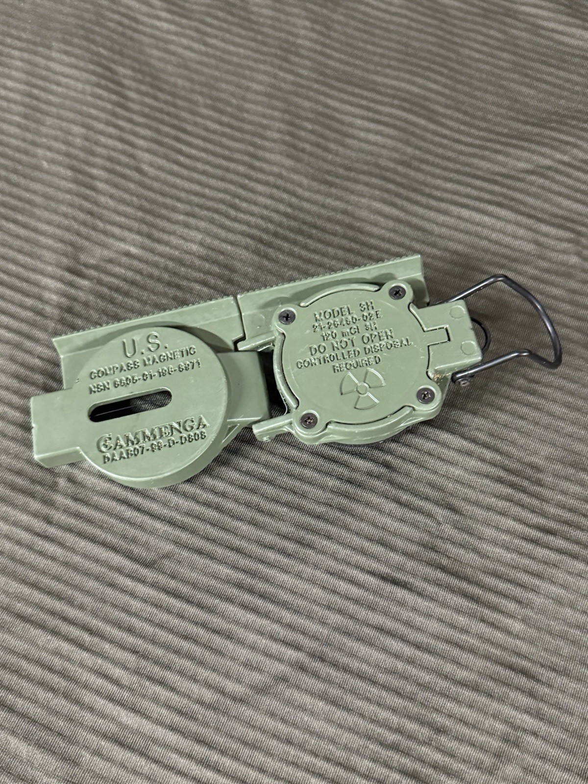 Cammenga Model 3H Tritium Lensatic Compass Olive Drab US Military Issue