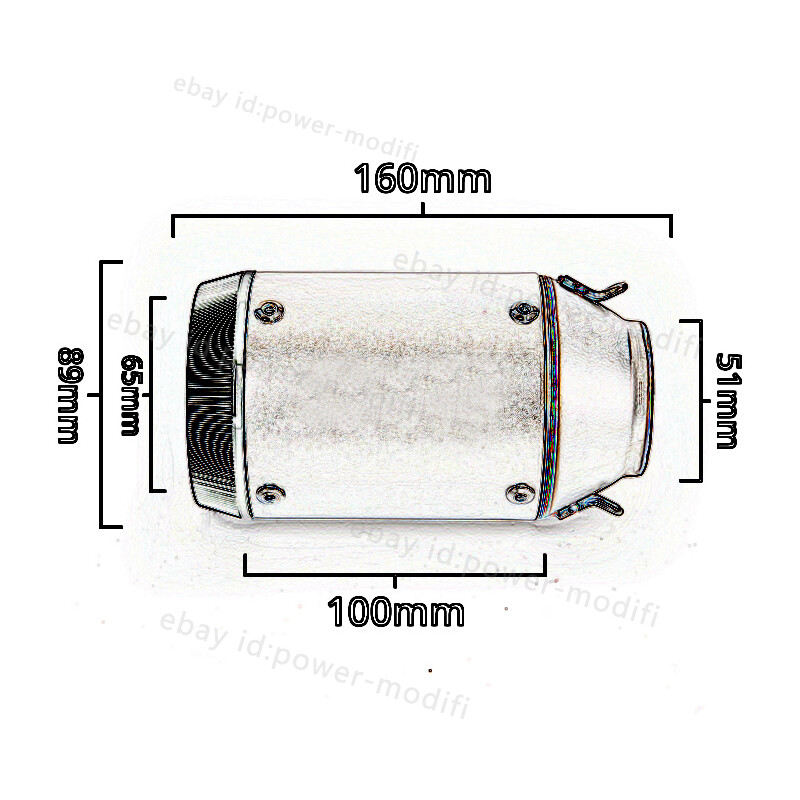 For Suzuki GSXR750 GSXR600 2011-2025 Exhaust System Mid Pipe 51mm Carbon Muffler