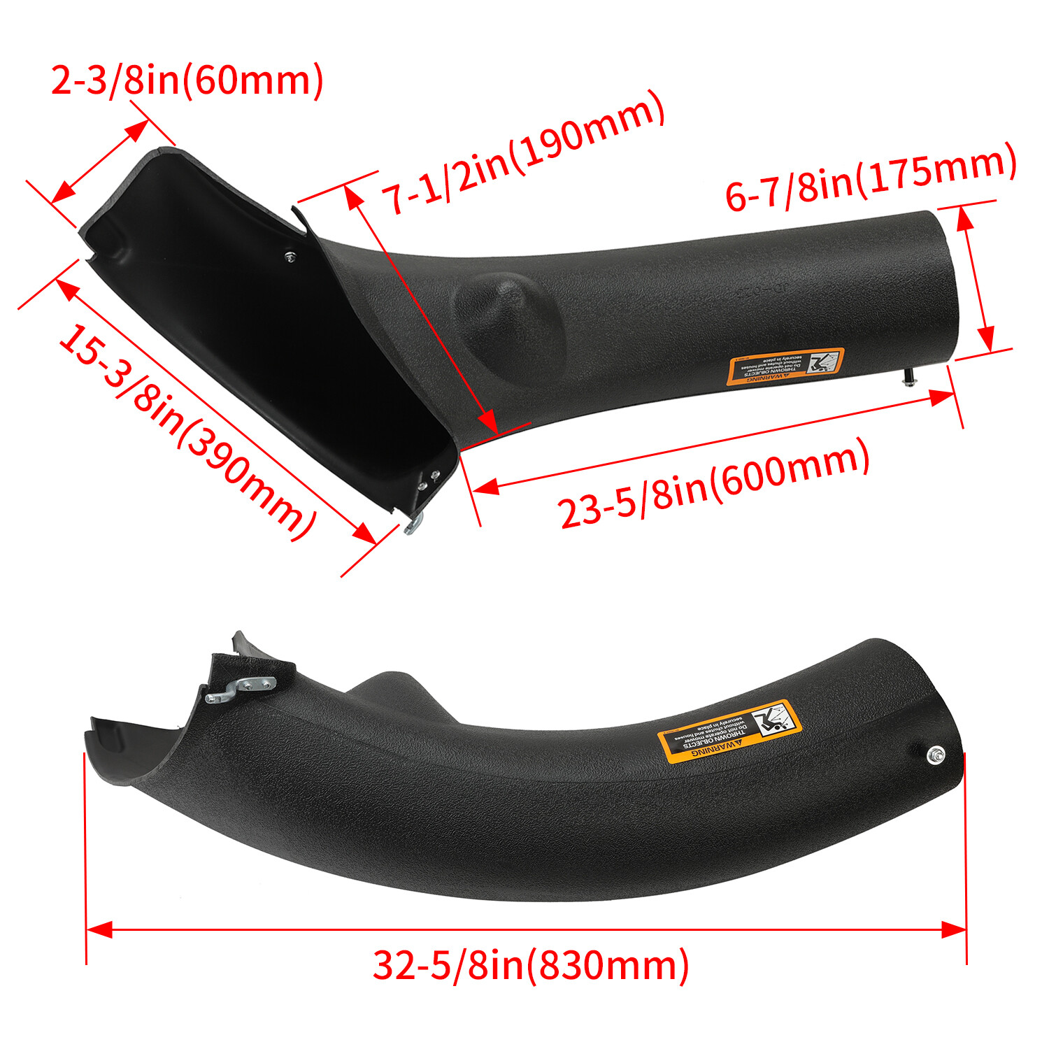 For John Deere L100 L105 L107 L108 L110 L111 L118 Lower Bagger Discharge Chute