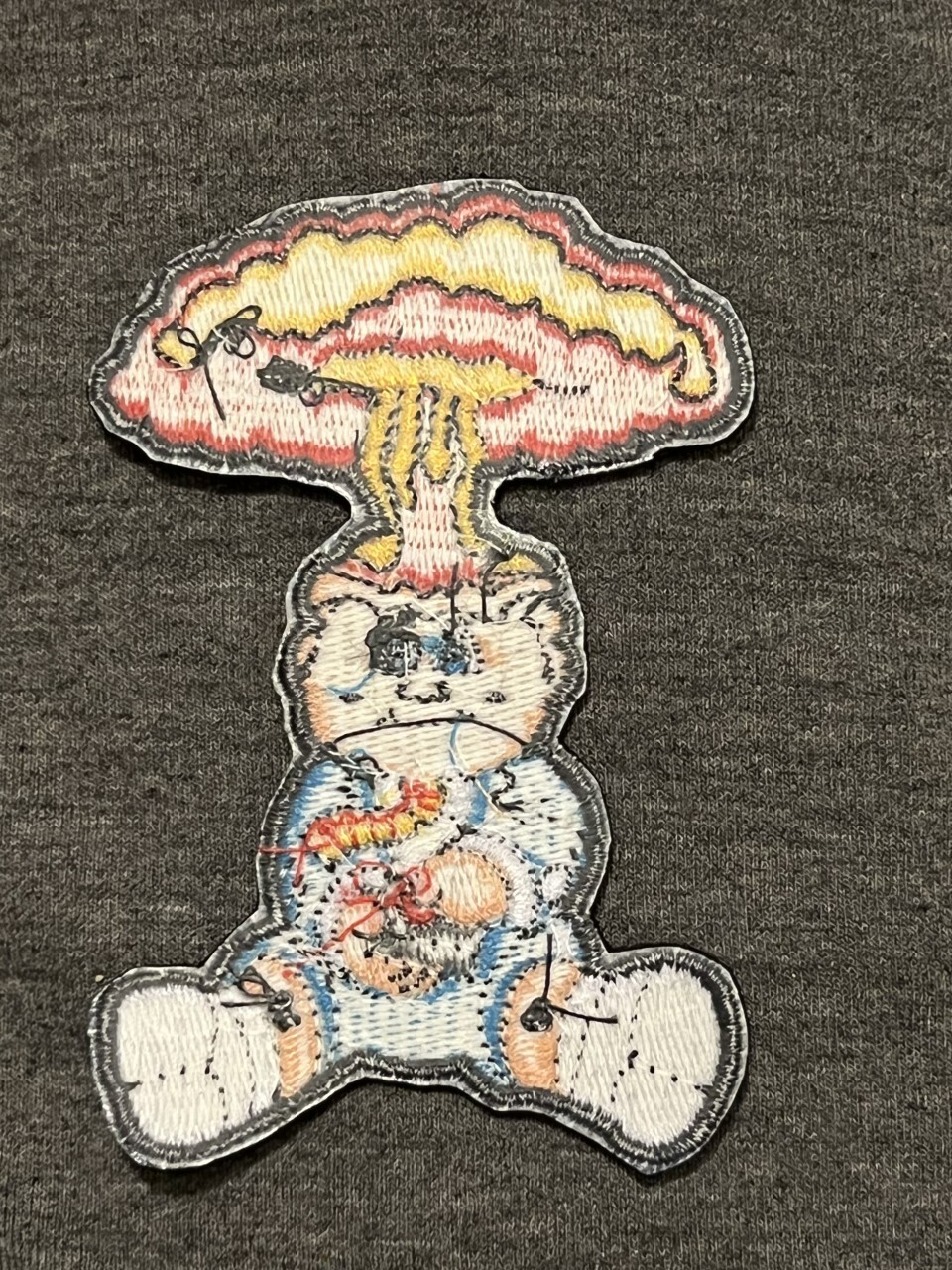 GARBAGE PAIL KIDS embroidered figure ADAM BOMB patch atom cabbage hat GPK cards