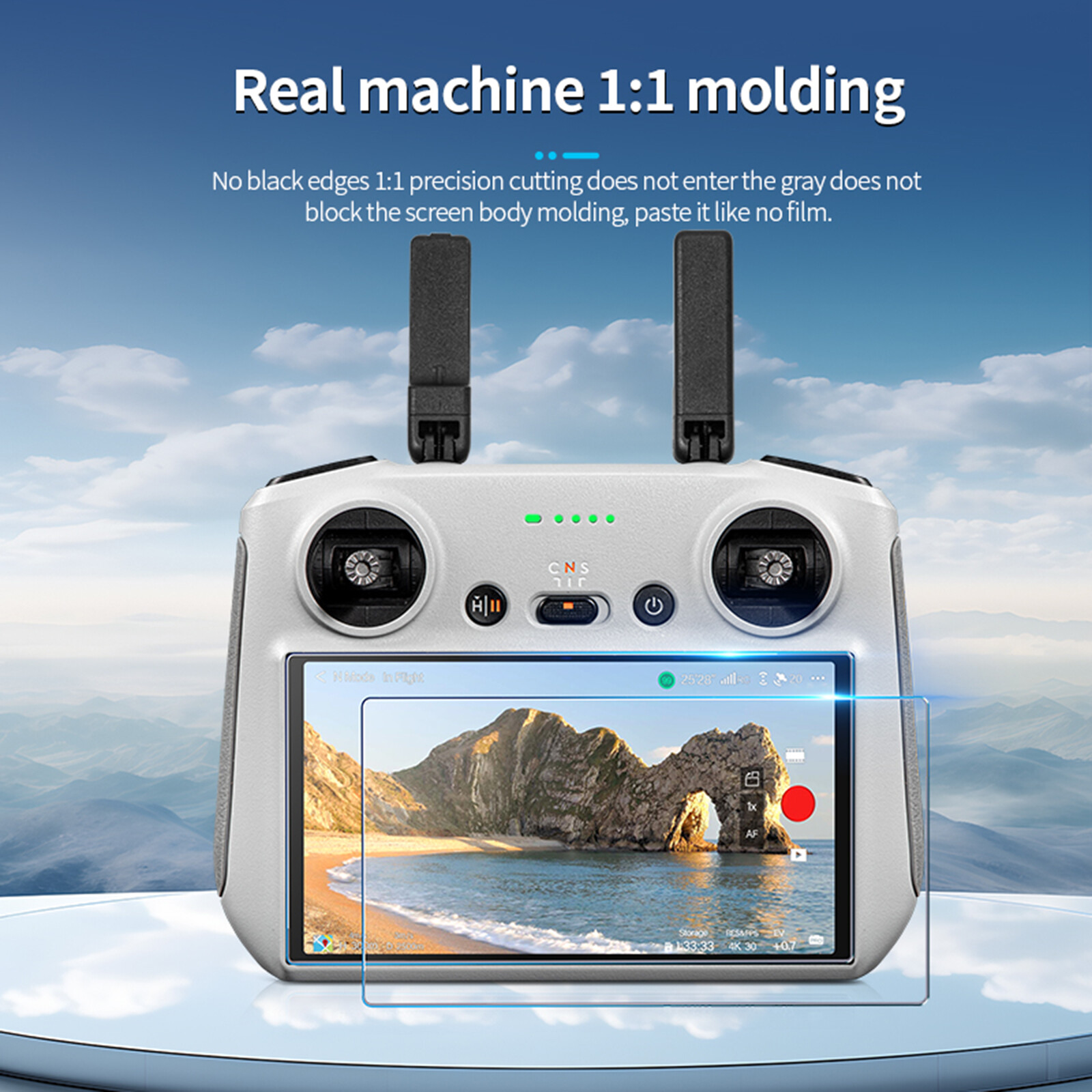 Screen Protector Film Dust-Free Tempered Glass for DJI RC RC2