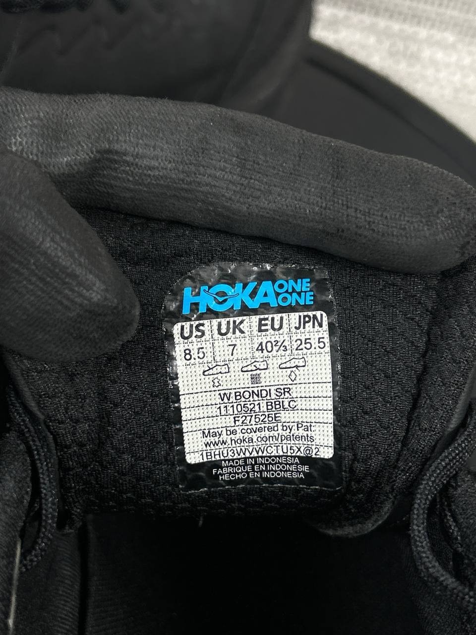 Hoka One One Shoes Womens Size 8.5 Bondi Slip Resistant Soft Toe Work Black