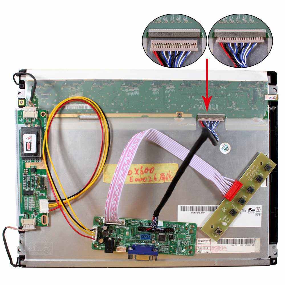 VGA LCD Controller Board For 15inch 1024X768 G150XG03 V2 G150XG03 V3 LCD Screen