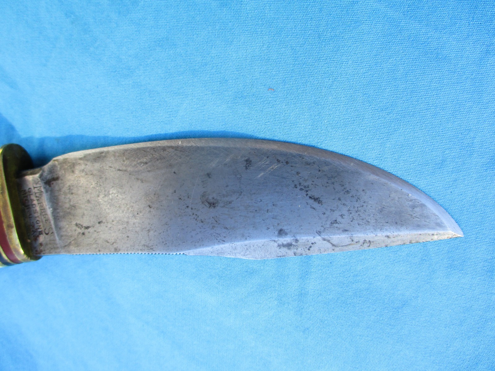 Vintage Marbles Stag Woodcraft Knife (As Is) w/ Aftermarket Sheath