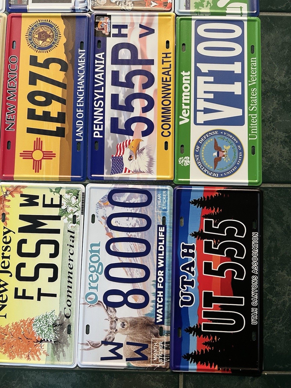 COMPLETE SET - ALL 50 STATES USA LICENSE PLATES LOT REPLICA FOR DECORATION ONLY!