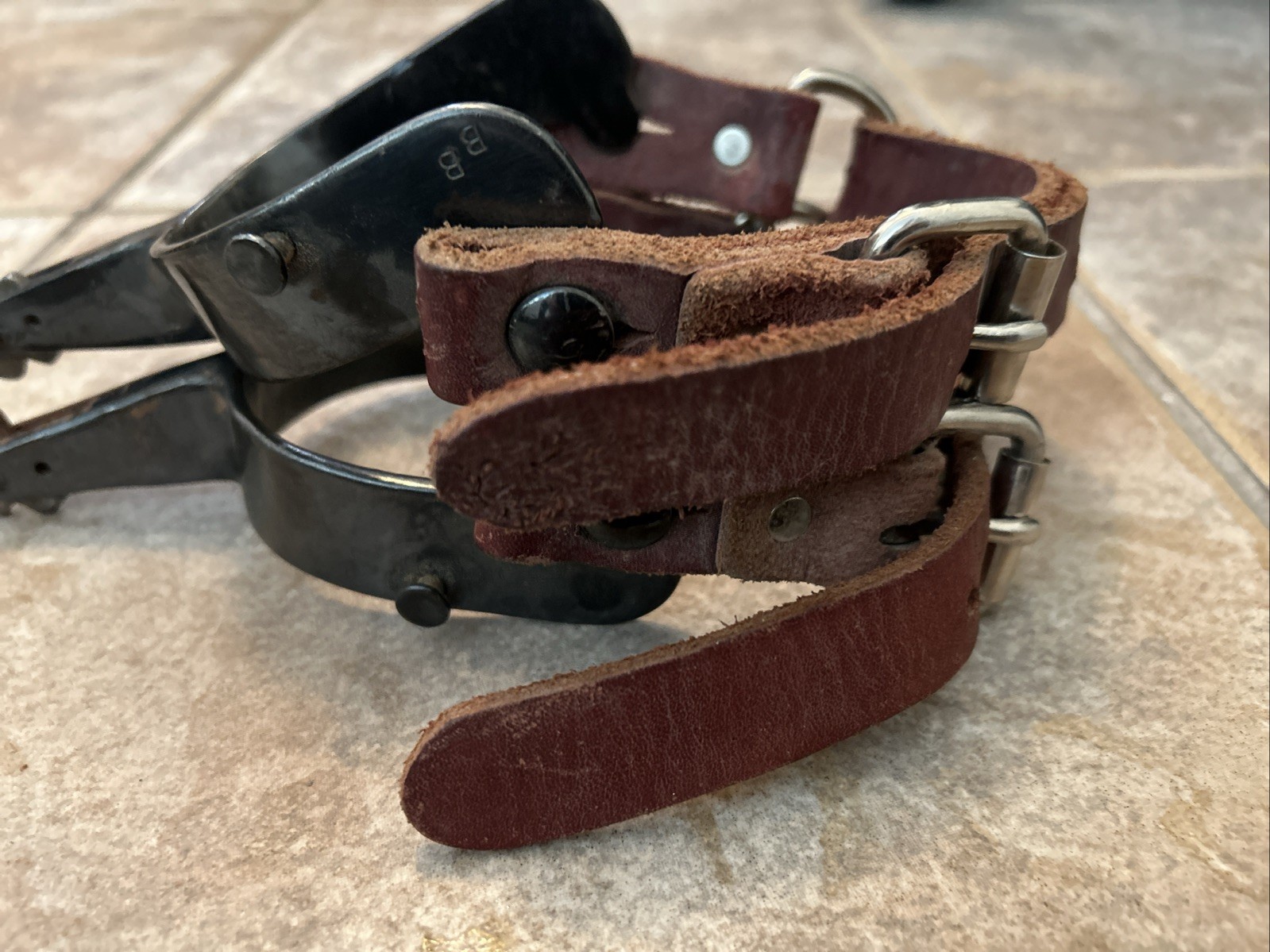 Vintage Western Cowboy Spurs Marked BB Bob Blackwood