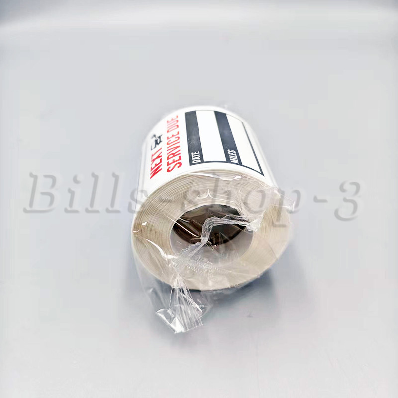 300PCS Oil Change Service Reminder Stickers Window Lite Sticker Pack 2"x2" NEW