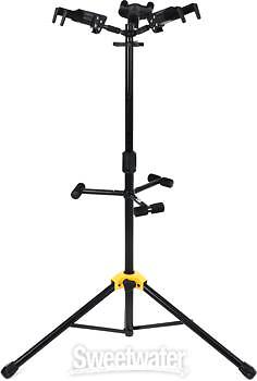 Hercules Stands GS432B PLUS Tri Guitar Stand with Auto Grip System and Foldable