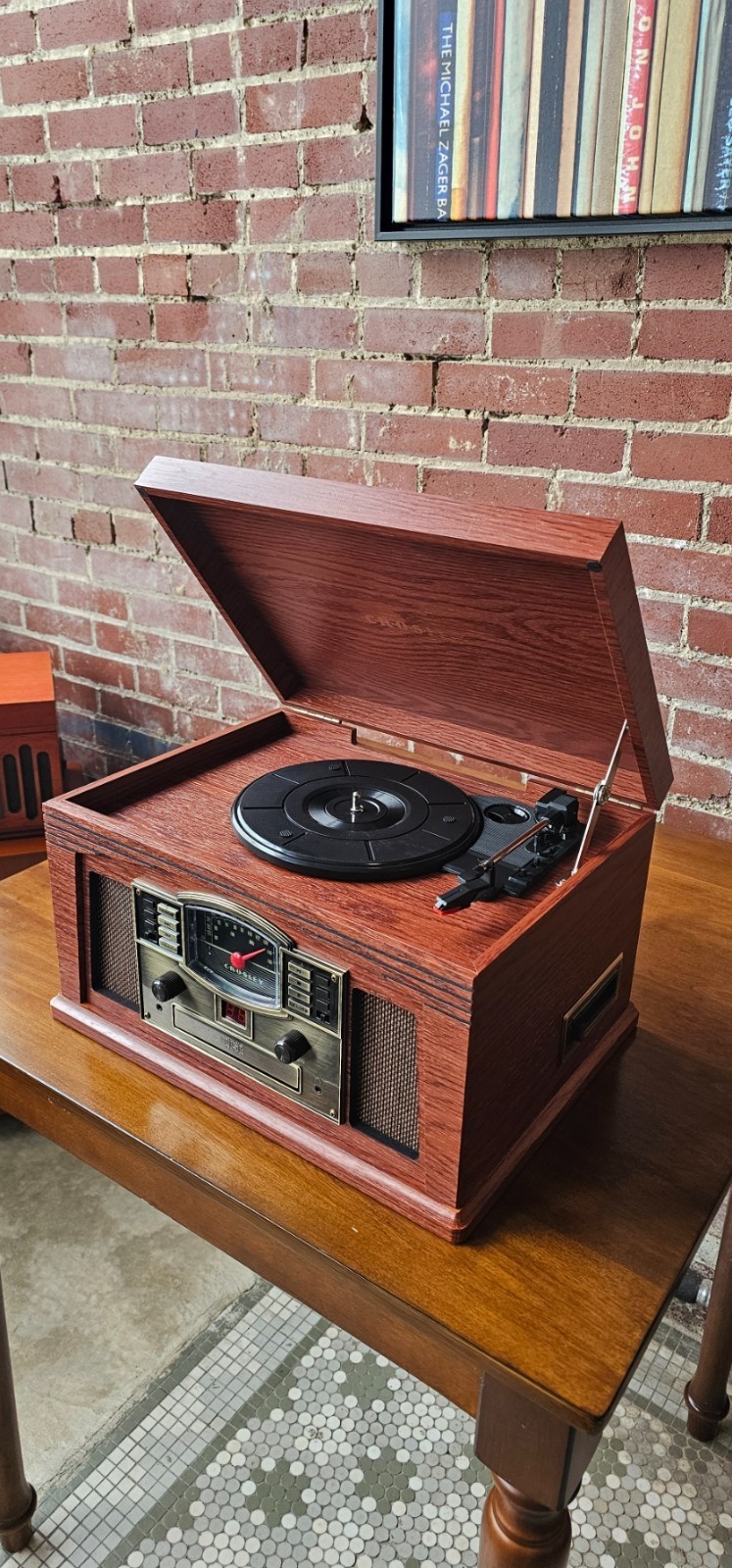 Crosley CR42D-PA Lancaster Turntable Bluetooth Record Player - Open Box Savings!