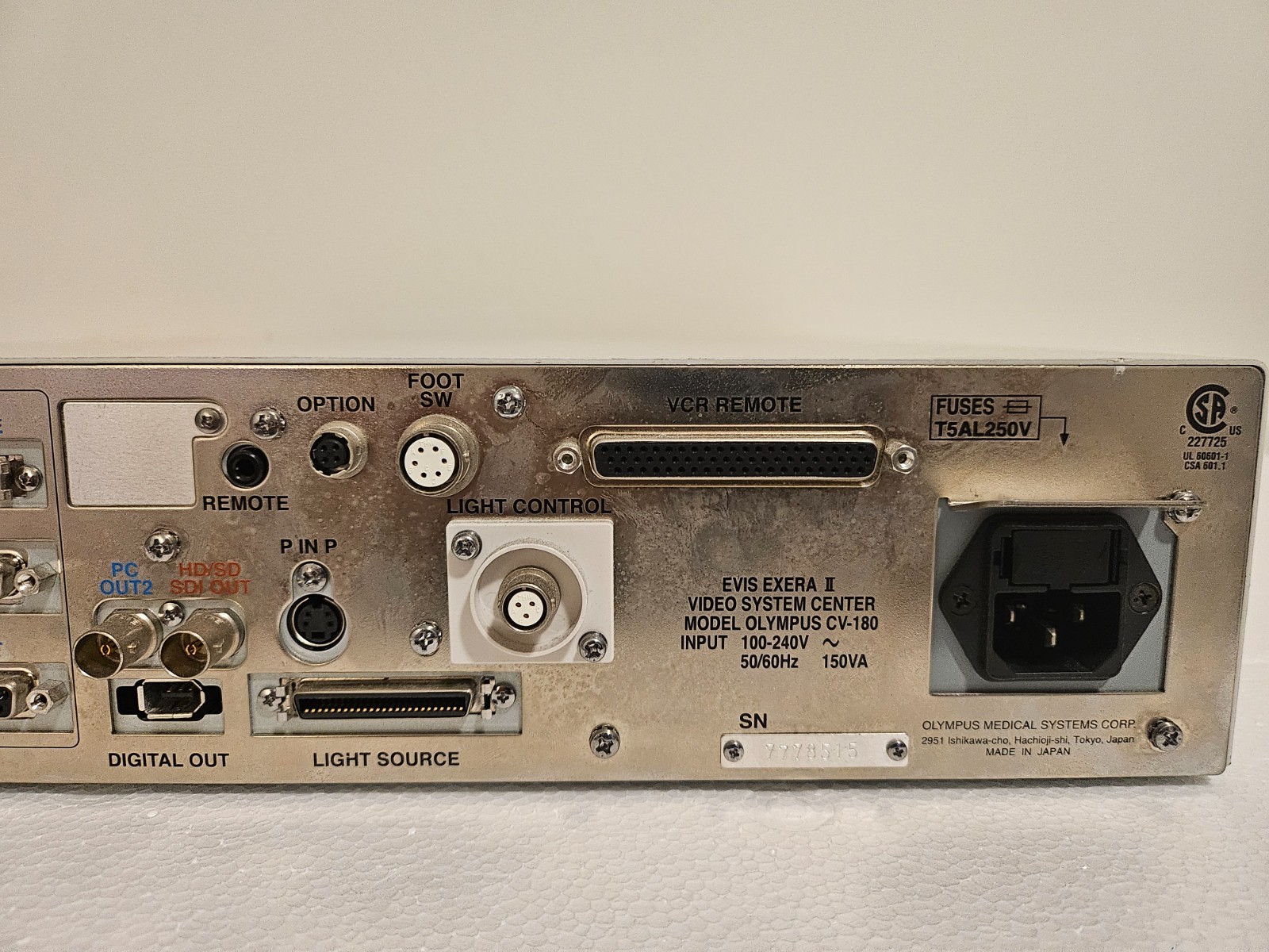 Olympus CV-180 EVIS EXERA II Video System Center Endoscopy Video Processor OEM