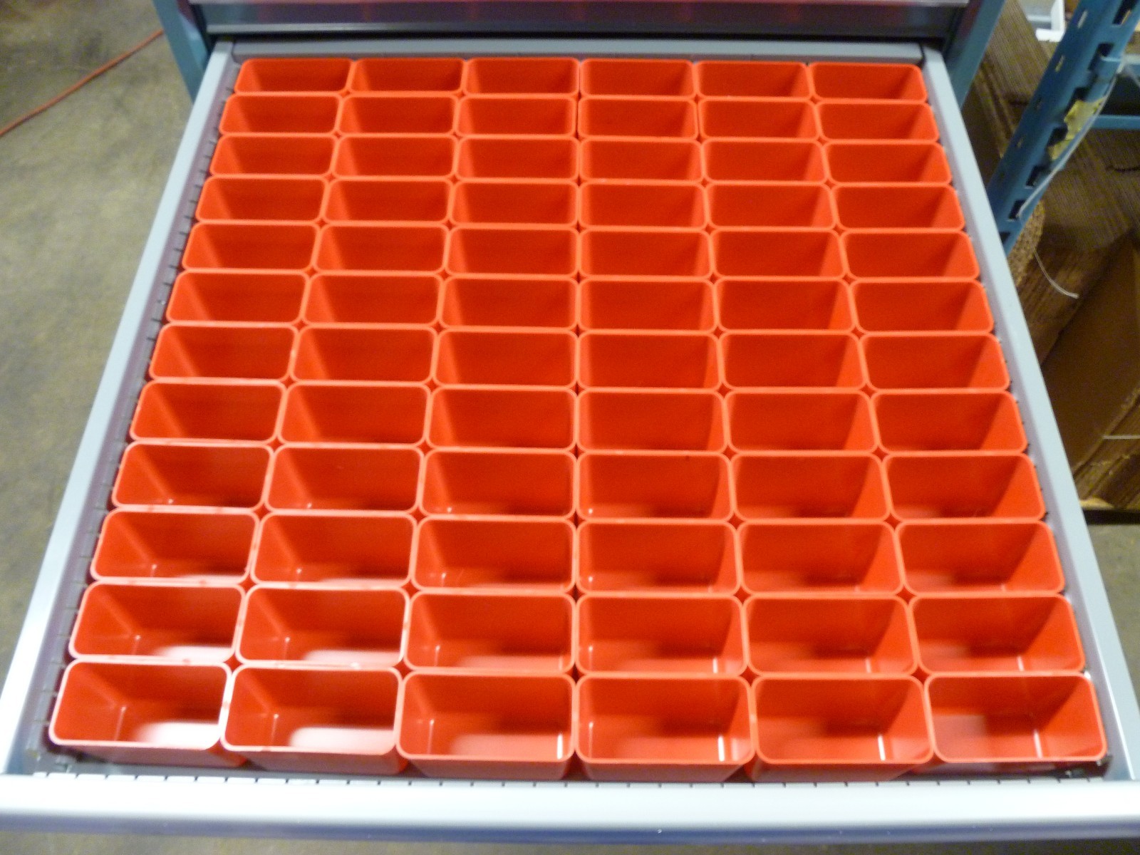 72 2"x4"x3" deep Plastic Boxes-Lista Vidmar Waterloo Toolbox Organizer Box Cups