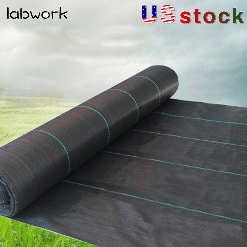 NEW Weed Barrier Fabric Woven Earthmat Ground Cover Landscape 3.2oz/sq.yd