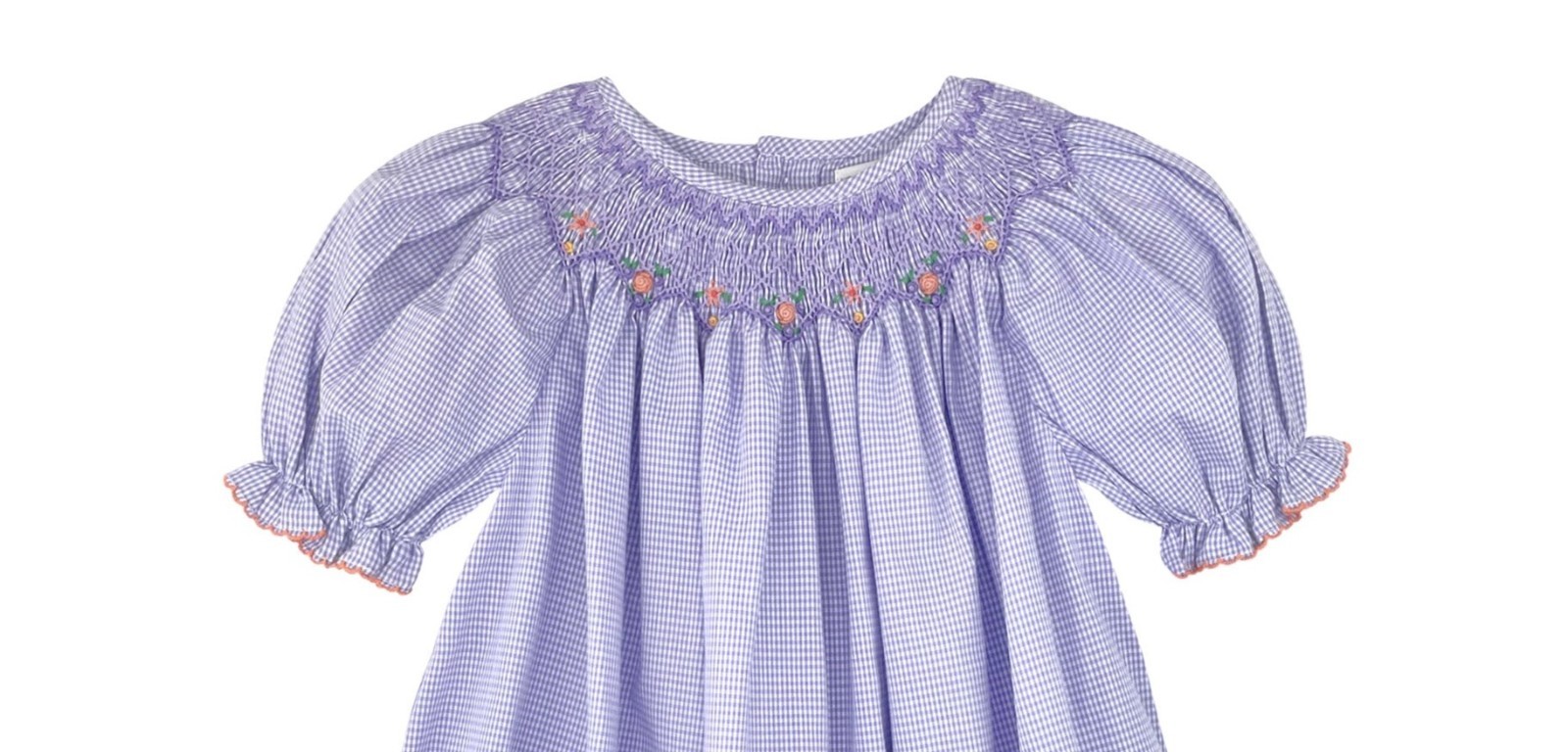 NWT Petit Ami Purple Lavender Smocked Bishop Baby 2pc Dress 6 Months 6M Girls