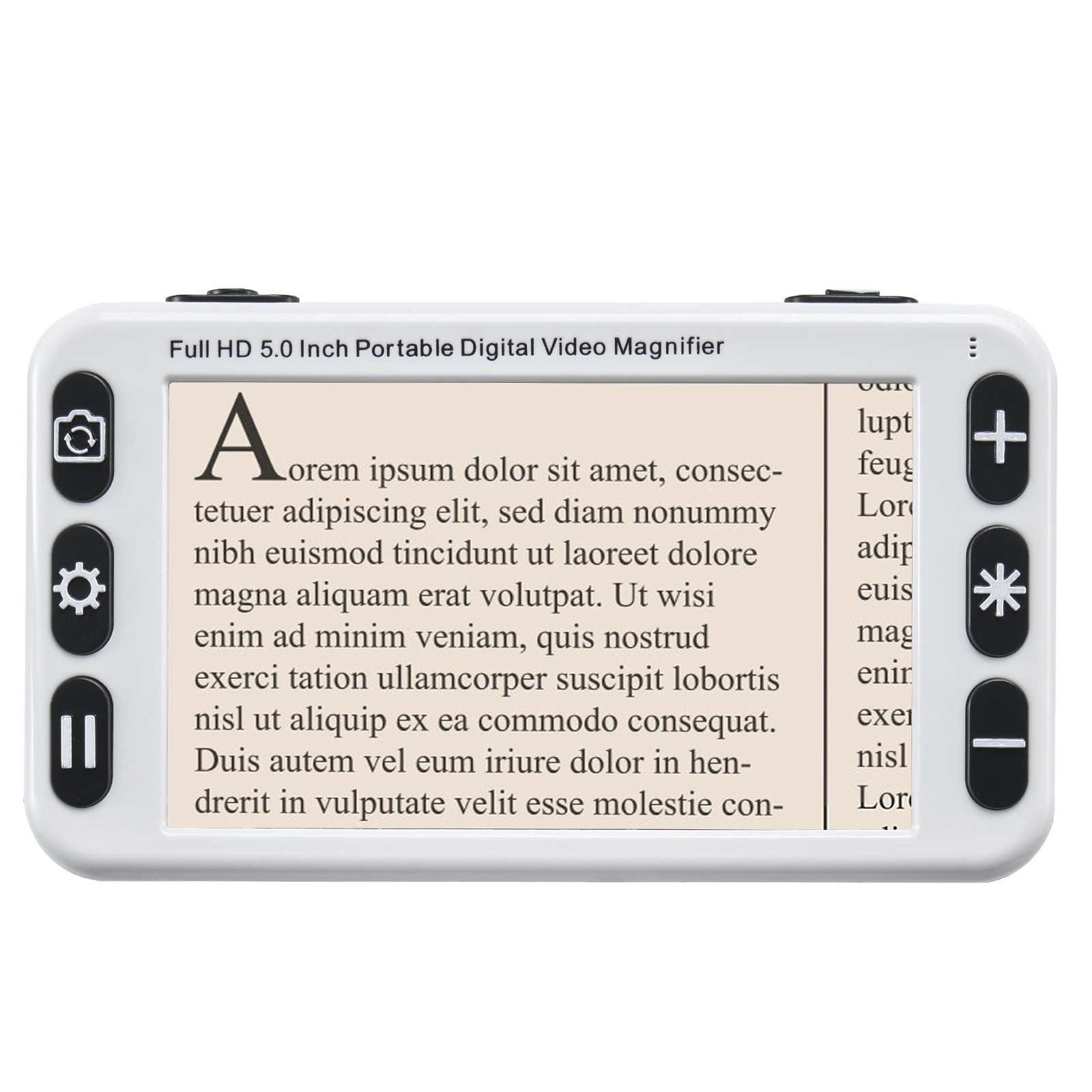 VEVOR Portable Digital Magnifier 5" HD Electronic Video Magnifier 2X - 48X Zoom