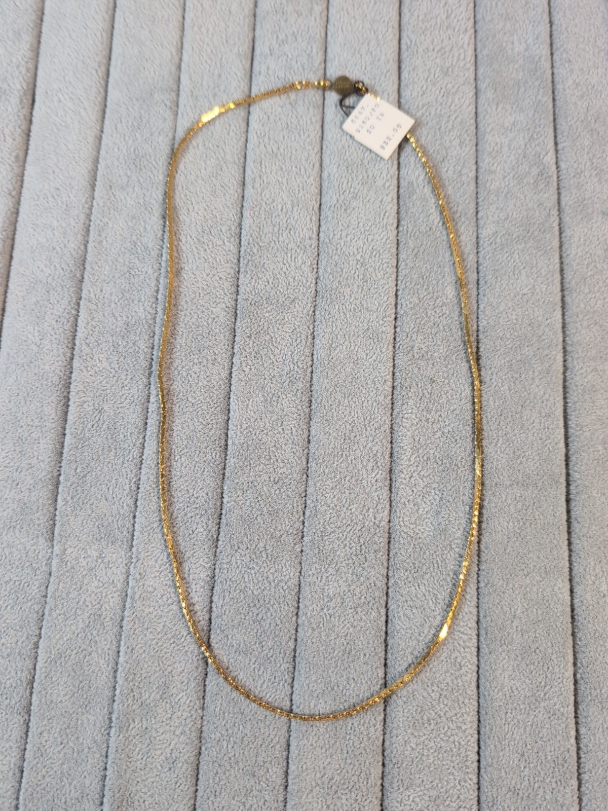 Vintage 1960's Pierre Cardin 14K Gold Filled 20" Serpentine Link Necklace 5g NOS