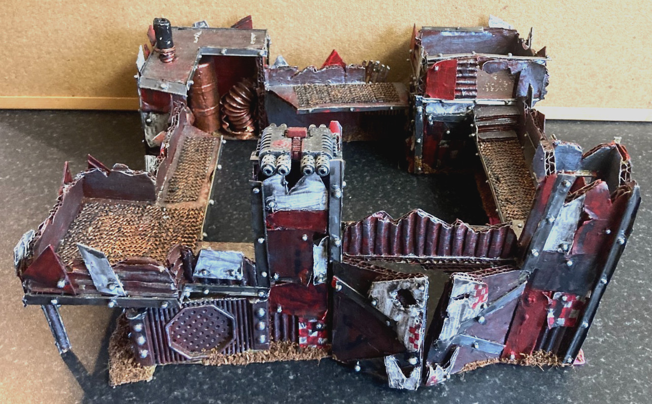 Warhammer 40k ORK FORT STRONGHOLD Building Terrain Scenery Custom Made Excellent