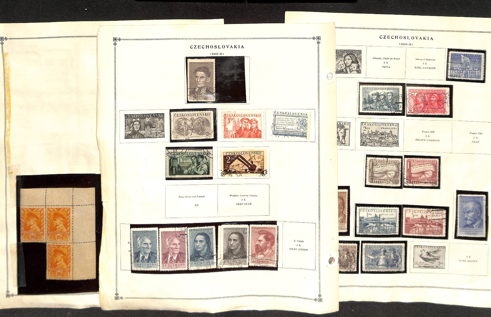 Czechoslovakia Stamp Collection on 80 Scott International Pages, 1918-1974 (CH)