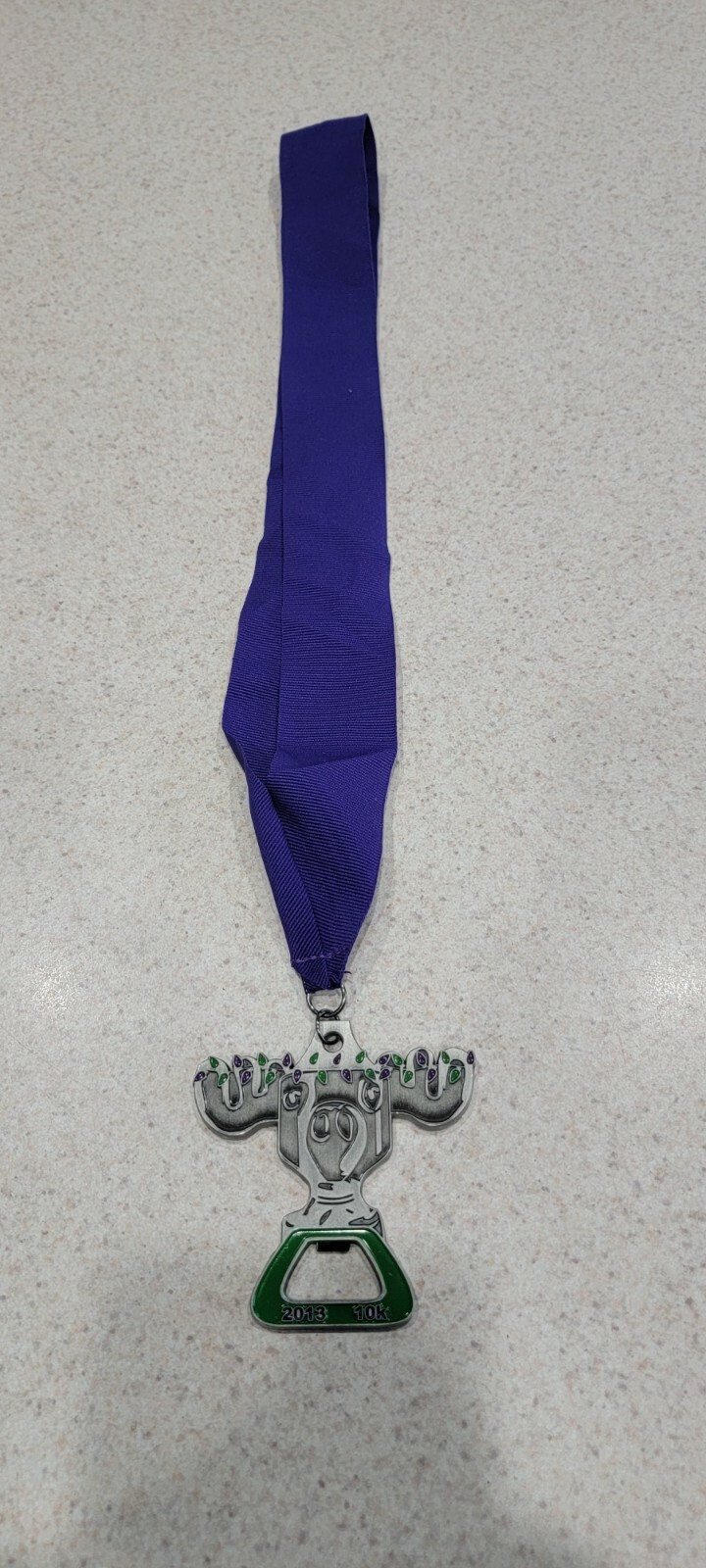 2014 10k Virtual Marathon medal  - free shipping