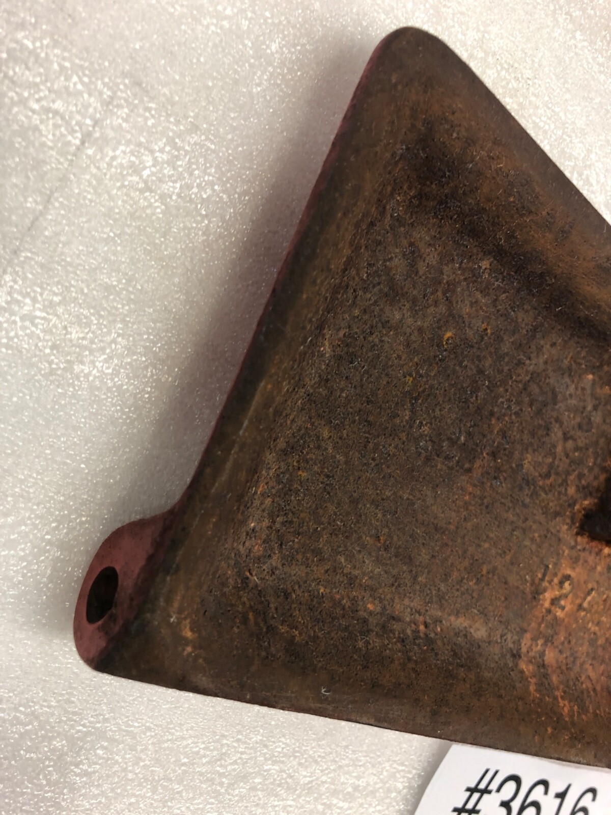 Frost & Wood Smith’s Falls Canada Cast Iron Drawn Mower Toolbox Lid No. 1241 RED