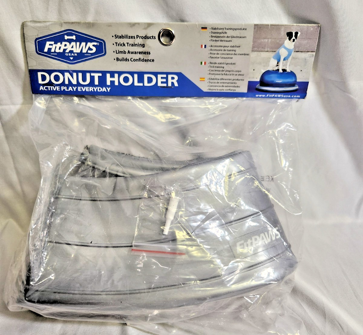 FitPAWS Gray Donut Holder. Trax Donut Sold Separately. 20" Diameter.