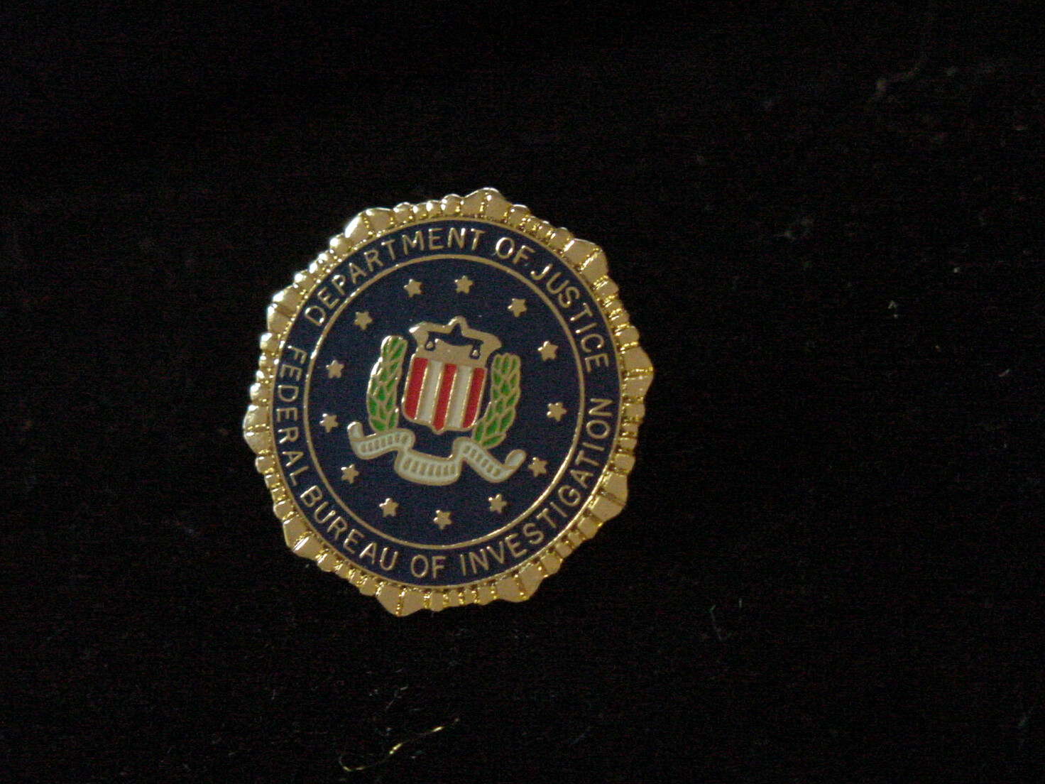 FBI Lapel Pin color seal New