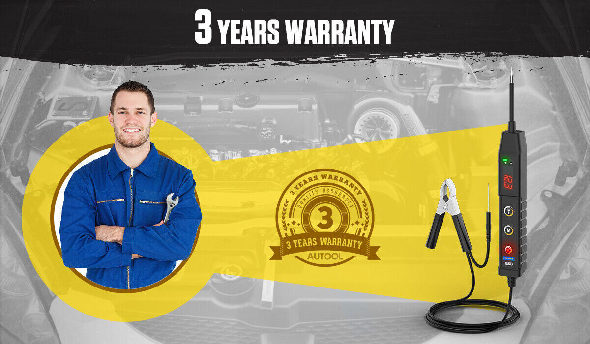 Circuit Tester 9-30v Dc Automotive Test Light Bidirectional Voltage Fuse Tester