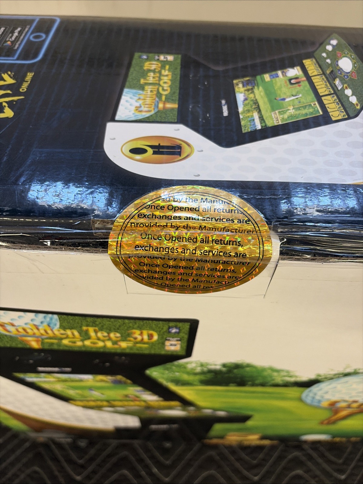 NEW Arcade1up DELUXE - Golden Tee 3D - Golf 35th anniv. edition GOLD SEALED NiCE