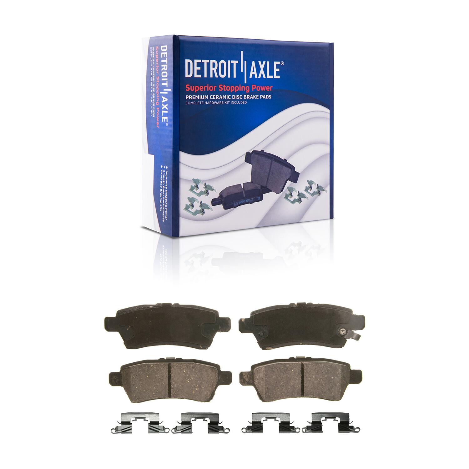 Front Rear Disc Brake Rotors Ceramic Brake Pads for 2005-2012 Nissan Pathfinder