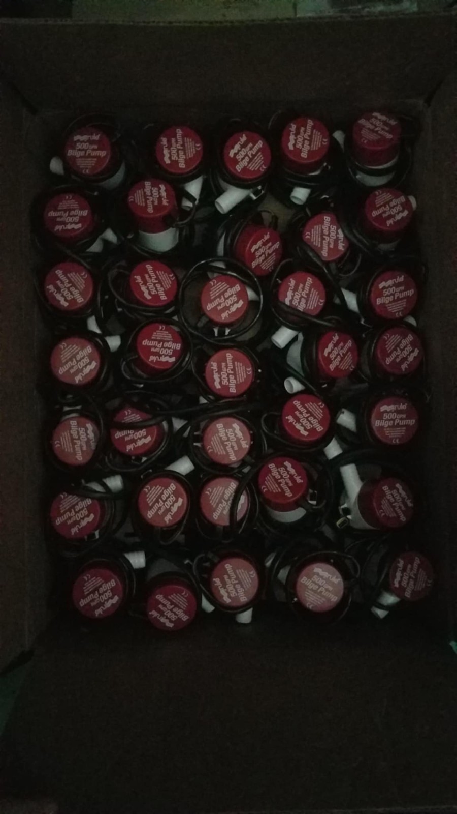 Rule Bilge Pump 500 GPH Marine 12V DC 3/4" Hose Submersible MADE IN USA NOS