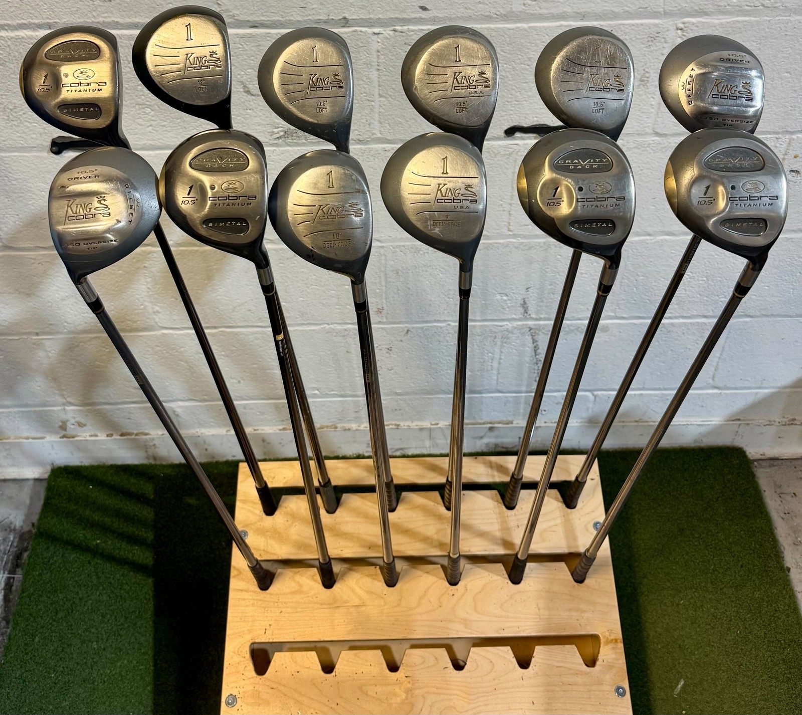 Wholesale Lot of 25 Golf Clubs - Vintage Cobra Drivers