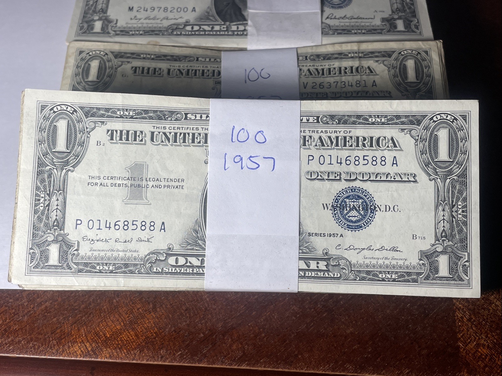 1957 - $1 REAL NICE SILVER CERTIFICATES